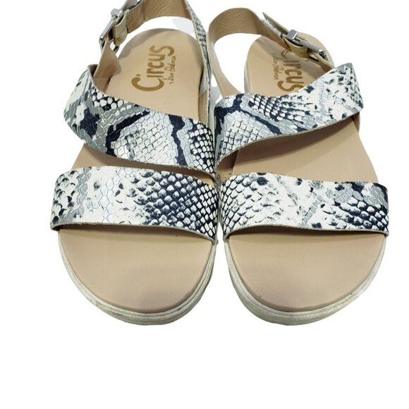 Circus by Sam Edelman Sandals Shoes Nadine Snakeskin Print Women's Size 8.5 - Picture 4 of 10